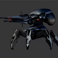 Robot Spider Robot Mecha Spider Science Fiction Spider Mechanical Spider Battery Spider Tower Defense 3d model
