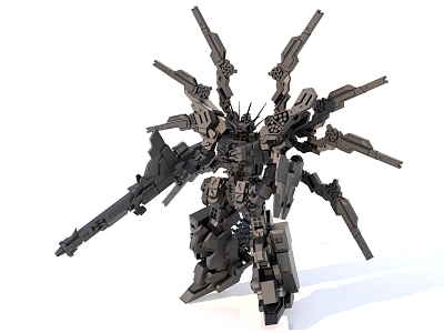 Bandai Q Edition Machine Gundam Mecha 3d model