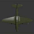 Green Military Aircraft Model Featuring Red Star Emblem And Number 37