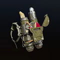 Tactical Military Pack Box With Metal Frame Straps And Utility Gear
