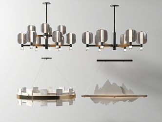 New Chinese Chandelier 3d model