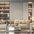 Modern Sofa Coffee Table Combination Sofa Coffee Table 3d model