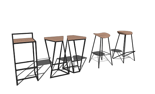 Modern Bar Stool Bar Chair Bar Stool 3d model