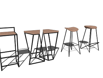 Modern Bar Stool Bar Chair Bar Stool 3d model