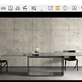 Modern Dining Table and Chair Combination 3d model