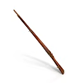 Traditional Handcrafted Wooden Sculpture Carving With Long Detailed Brown Artisan Design