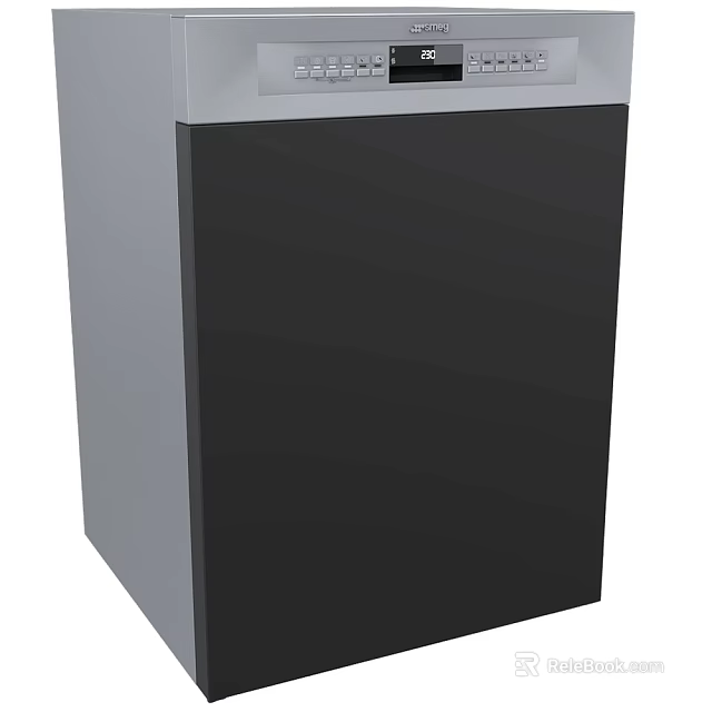 Modern Sleek Black and Gray Vertical Daily Use Home Appliance Design 3d model 