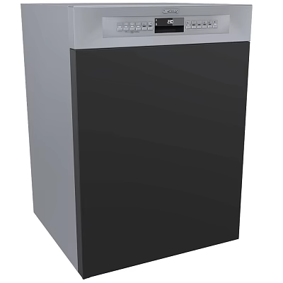 Modern Sleek Black and Gray Vertical Daily Use Home Appliance Design 3d model