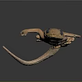 Brown Salamander With Long Body Large Eyes And Small Limbs On Black Background
