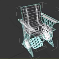 Black Seat Backrest Leisure Chair with Wooden Armrests Metal Frame and White Decorative Emblem