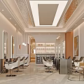 Modern Elegant Hair Beauty Salon Interior Design With Professional Styling Stations And Comfortable Waiting Area
