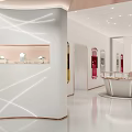Adele Venti Modern Jewelry Store Interior With Elegant Display Cases And Bright Lighting