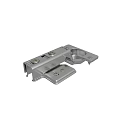 Chrome Plated Metal Hinge For Furniture Cabinet With Durable Screws And Hardware