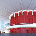 Modern Front Hall Technology Theater Front Hall 3d model