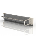 Modern finished tie rack 3d model