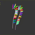 Fashionable White Feather Hair Clips With Elegant Plume Design For Hair Styling