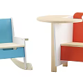 Colorful Wooden And Plastic Children's Chairs Including Rocking And High Chairs