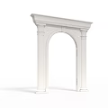 Classical Archway Design With Decorative Columns And Intricate Carvings