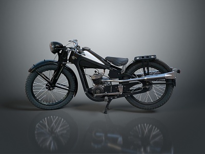 Motorcycle Two-wheeled Motorcycle Cross-country Motorcycle Road Race Motorcycle Motor Vehicle Transport 3d model