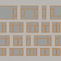 Window casement window balcony window floor-to-ceiling window aluminum alloy window sliding window 3d model