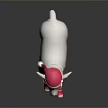 White Lamb Stuffed Toy With Pink Hat Striped Socks And Bell Accessory