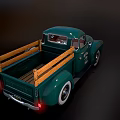 Vintage Truck Models With Open Hoods Wooden Beds And Rustic Paint Finish