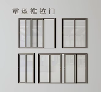 Modern heavy duty sliding door glass door sliding door balcony sliding door kitchen sliding door bathroom sliding door 3d model