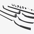 Black Building Components with Various Long Profiles and Shapes for Sealing Trim