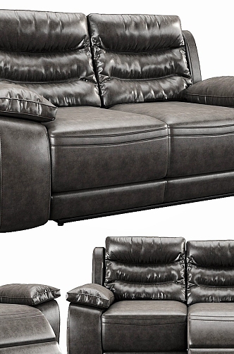 Casual Sofa Casual Sofa Double Sofa Living Room Sofa Home Furniture Leather Sofa Leather 3d model