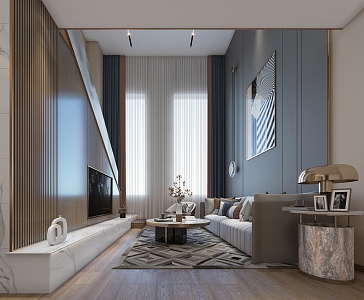 Light Luxury Apartment 3d model