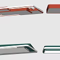 Modern Ceiling Lamp Combination Simple Square Ceiling Lamp Bedroom Ceiling Lamp Balcony Ceiling Lamp Children's Room Ceiling Lamp Polygonal Minimalist Ceiling Lamp 3d model