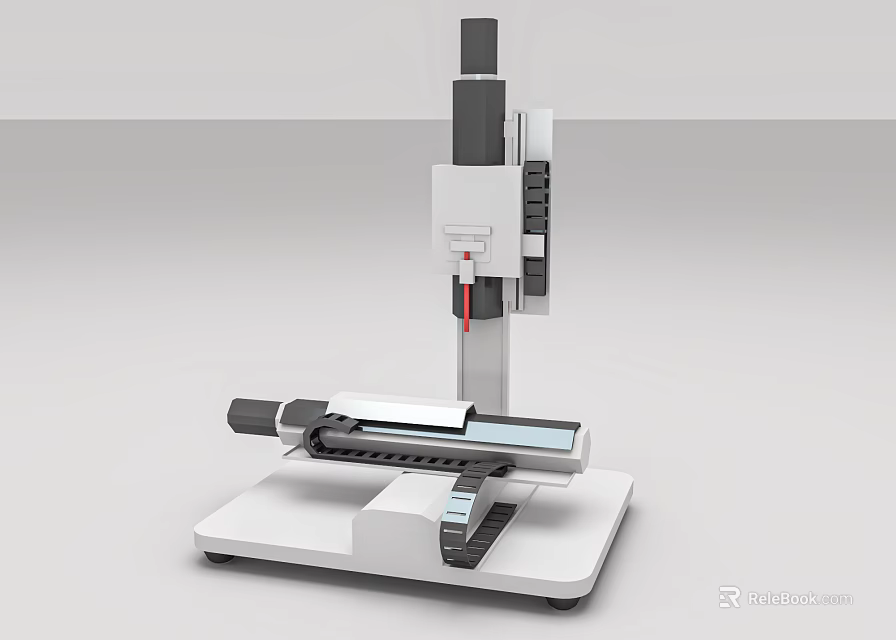 Industrial Precision Measuring Equipment With Stable Base And Digital Control Panel 3d model 