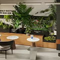 Cozy Milk Tea Shop With Carefully Selected Drinks Fresh Green Plants And Comfortable Seating Area