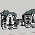 European Style Detached Villa with Classic Exterior Design Lush Garden and Balconies