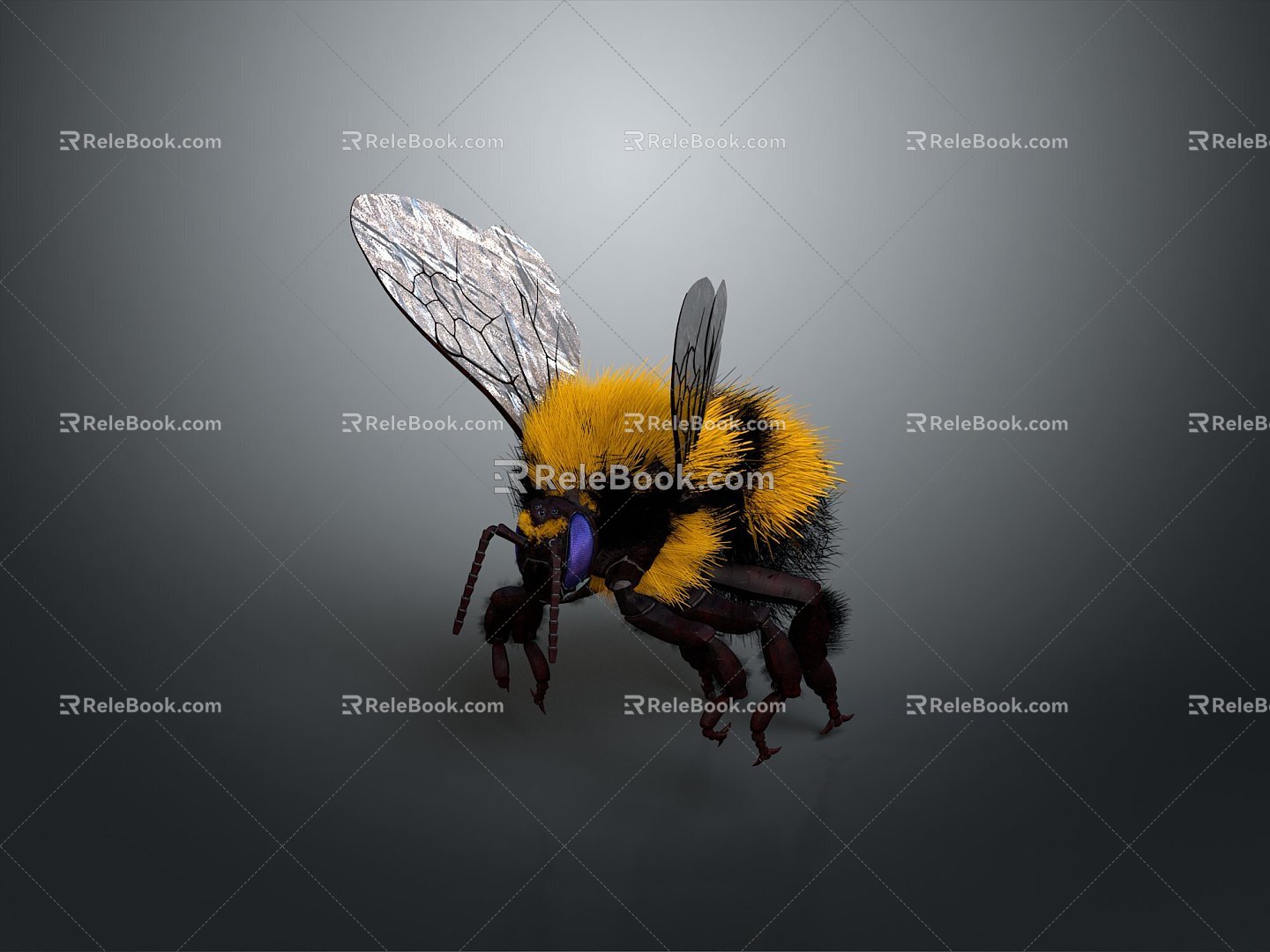 Bee Bee Hornet Peak Wasp Insect Animal Game Animal Cartoon Animal Animal 3d model