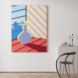 Modern Art Hanging Paintings 3d model