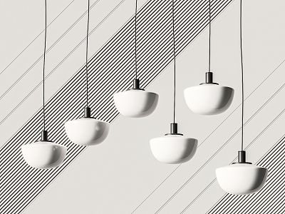 Modern chandelier 3d model