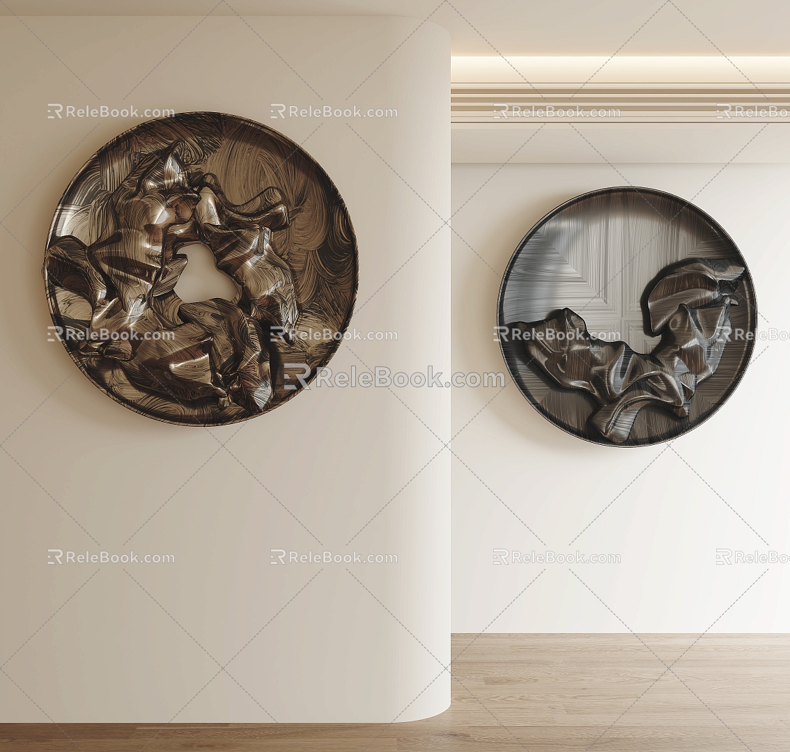 Modern Wall Decoration Pendant Wall Decoration Pendant Round Wall Decoration Three-dimensional Wall Decoration Art Wall Decoration Creative Wall Decoration 3d model