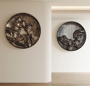 Modern Wall Decoration Pendant Wall Decoration Pendant Round Wall Decoration Three-dimensional Wall Decoration Art Wall Decoration Creative Wall Decoration 3d model