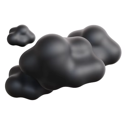 Modern Dark Clouds Cartoon Dark Clouds 3d model Modern Dark Clouds Cartoon Dark Clouds 3d model