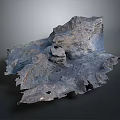 Rocky Natural Terrain with Irregular Rocky Structures and Weathered Surfaces Showing Rugged Landform Features