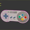 Modern Gamepad Wireless Gamepad Game Console Accessories Handle 3d model