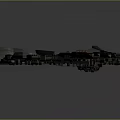 Detailed Futuristic Space Battleship With Advanced Mechanical Structure For Cosmic Exploration