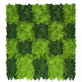 Living Plant Wall with Lush Green Checkerboard Pattern for Modern Indoor Space Decoration
