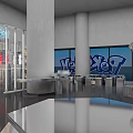 Modern VETEMENTS Flagship Store with Open Layout Glass Doors Display Tables and Contemporary Interior Design