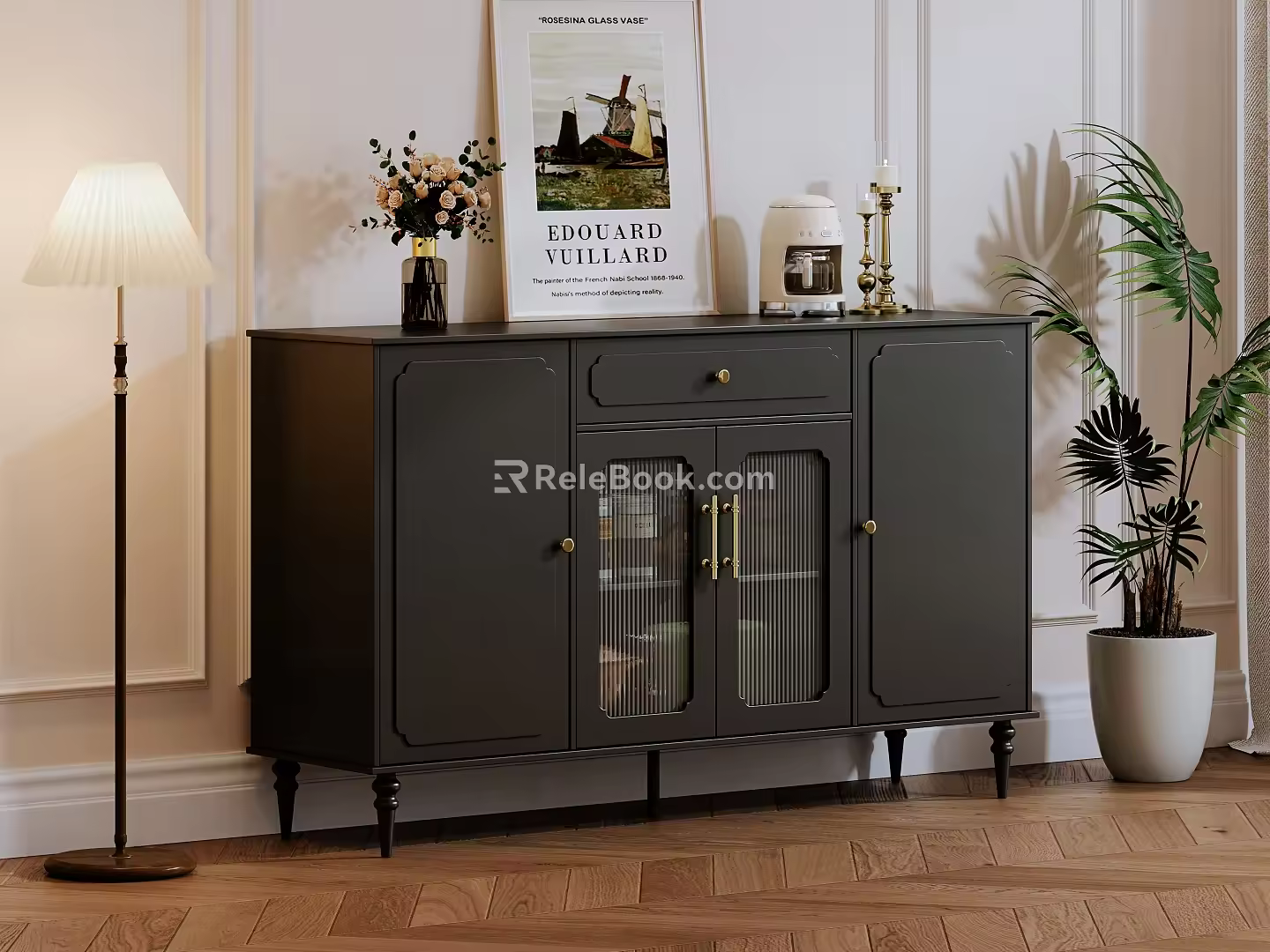 American Retro Sideboard 3d model