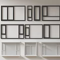 Modern windows combination windows glass windows floor-to-ceiling windows balcony windows bay windows bedroom windows sliding windows casement windows doors and windows 3d model