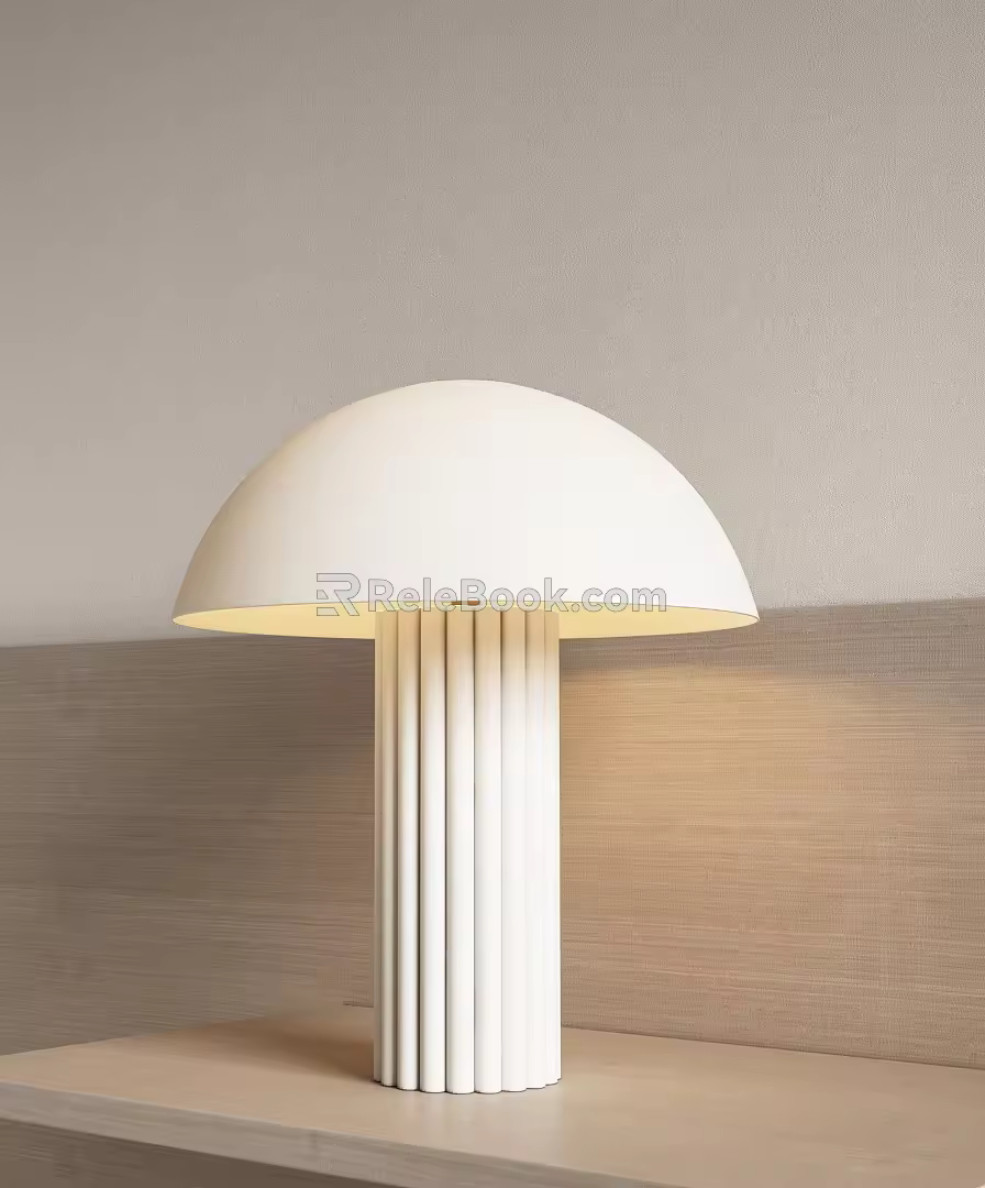 Cream Style Table Lamp Minimalist Table Lamp Bedside Lamp 3d model