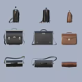 Stylish Black Brown Leather Bags Collection Featuring Backpacks Briefcases Handbags