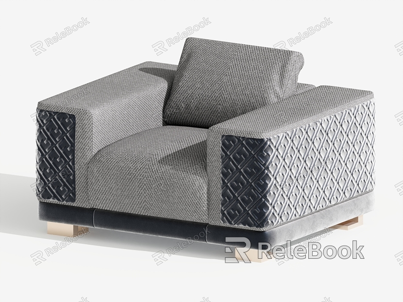 Modern Single Sofa Single Chair Leisure Chair model